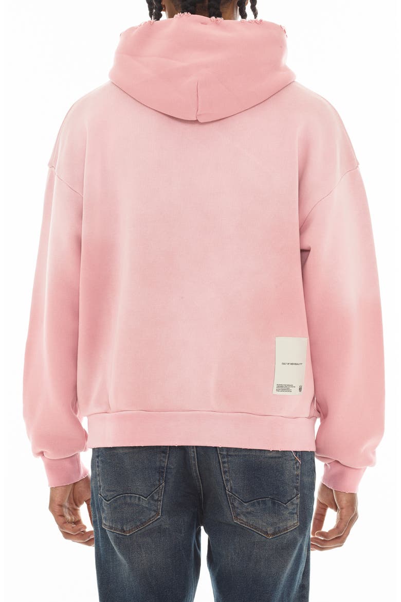 Core Distressed French Terry Pullover Hoodie, Alternate, color, POTPOURRI
