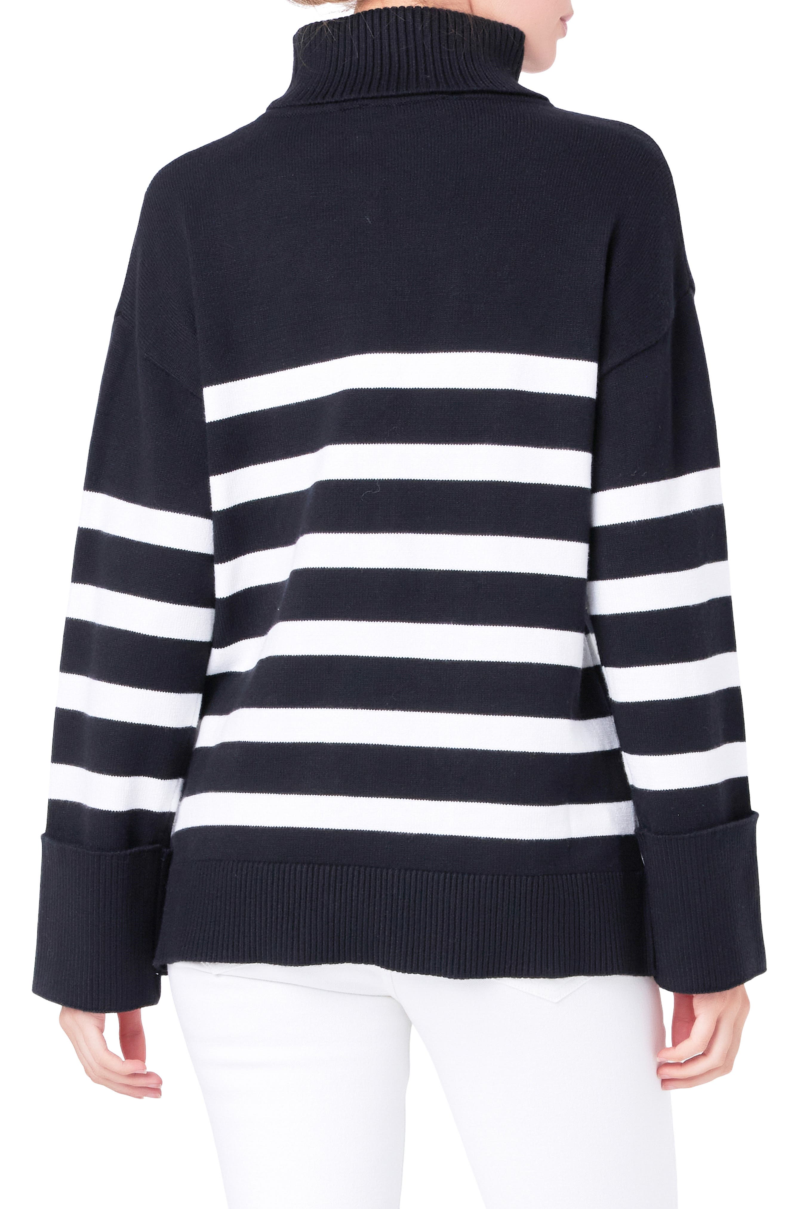 Stripe Turtleneck Sweater - image 2