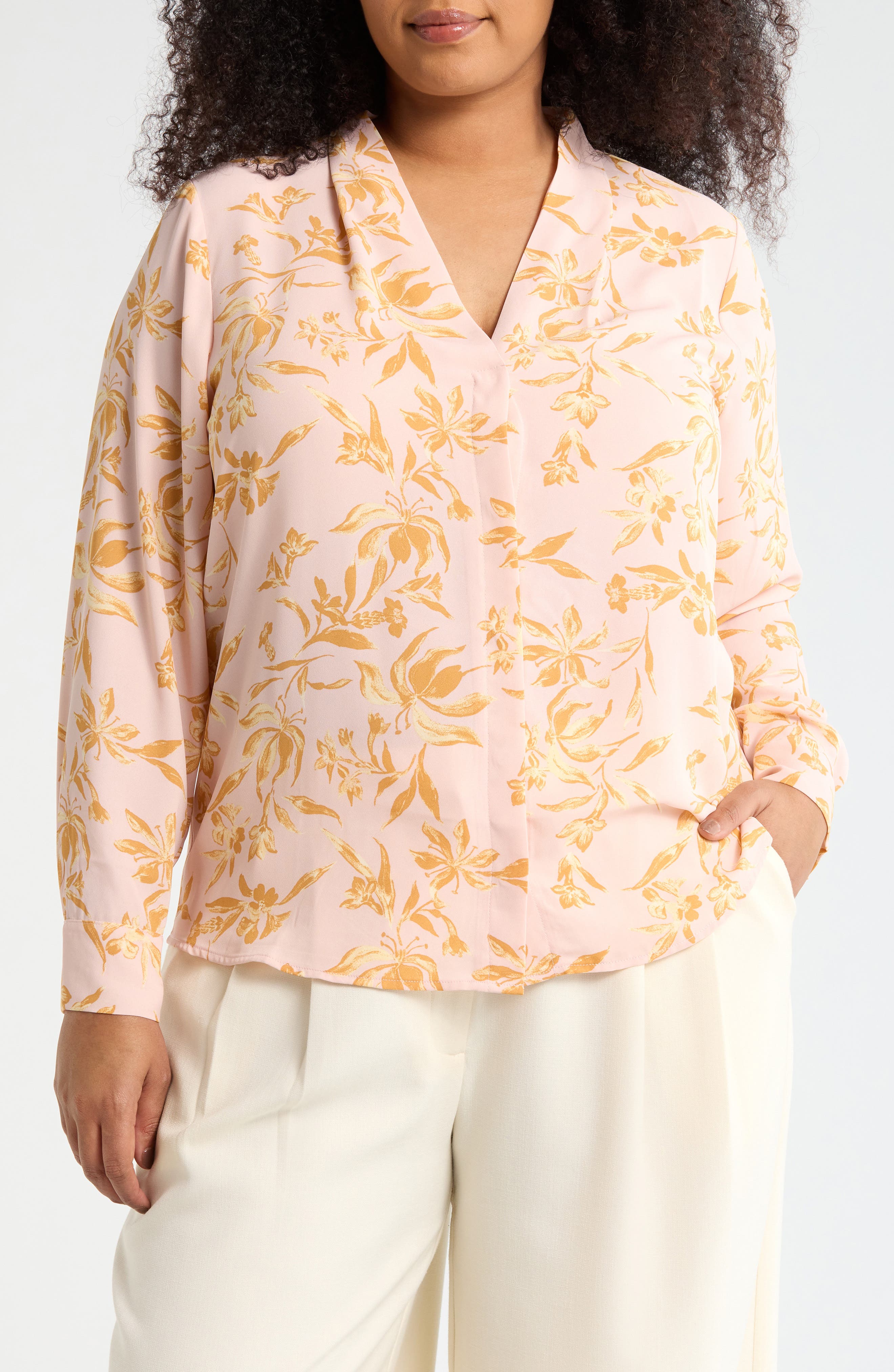PINK- YELLOW SUNSET FLORAL