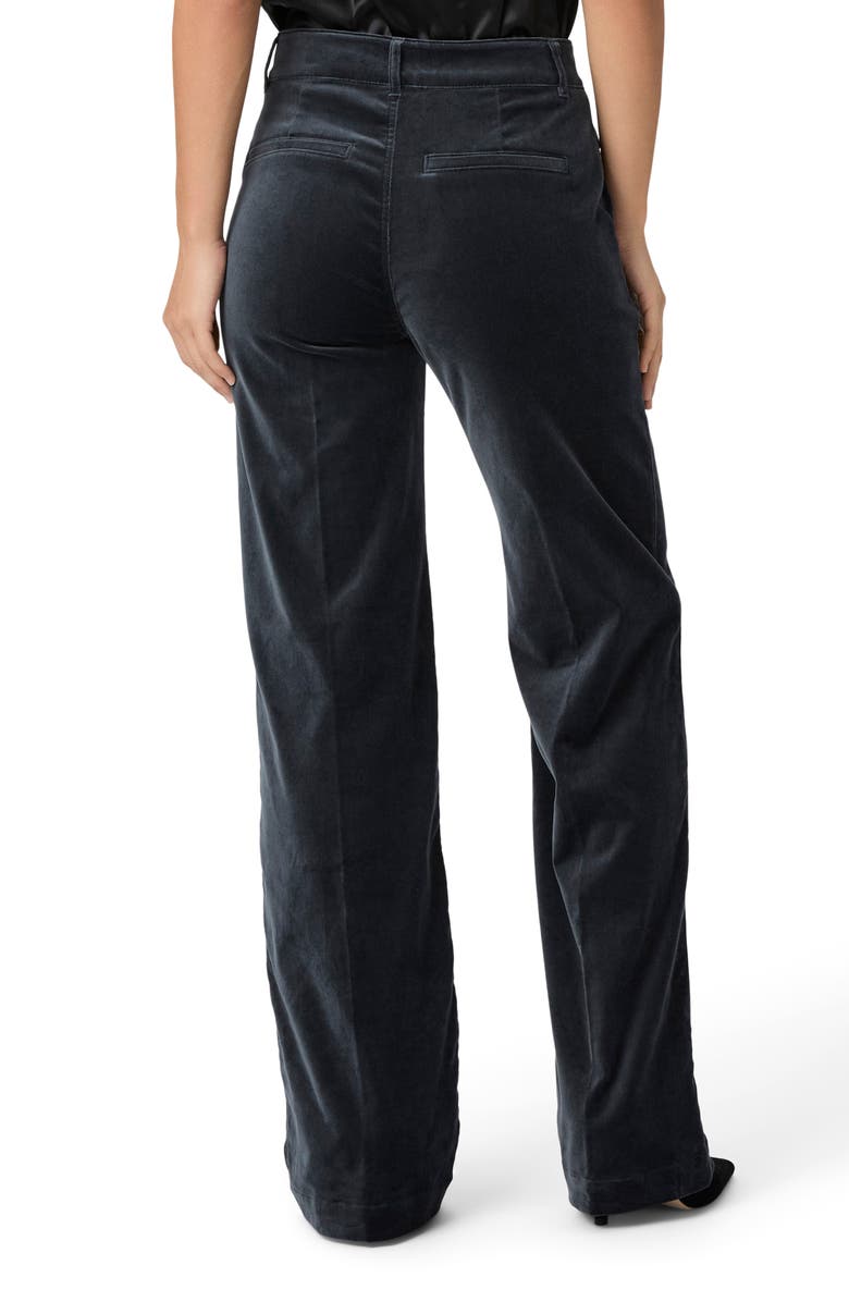 PAIGE Sasha Straight Leg Velvet Pants, Alternate, color, Calico Blue