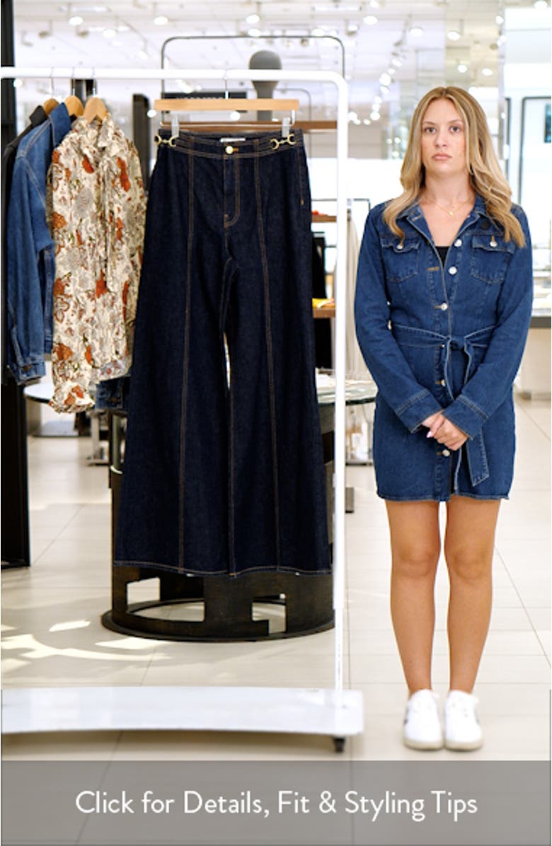 The Delphine High Waist Wide Leg Jeans, sales video thumbnail