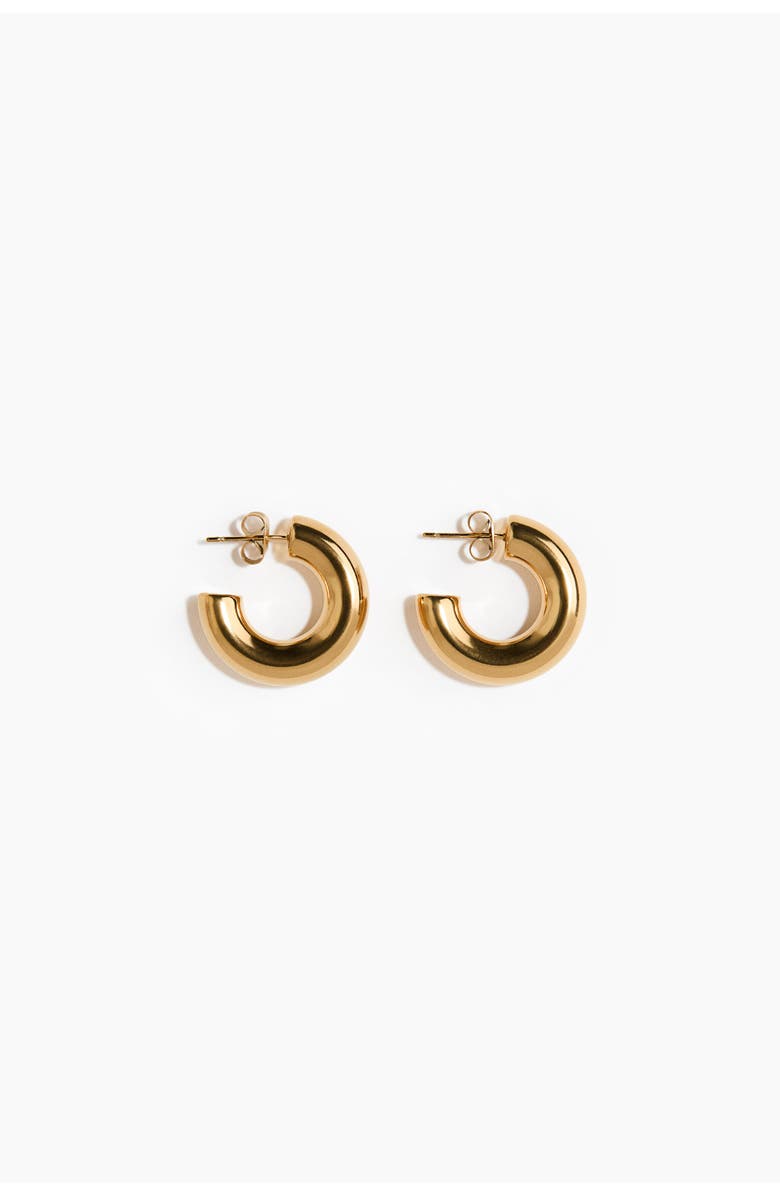 H&M Waterproof Hoop Earrings, Main, color, Gold-Colored
