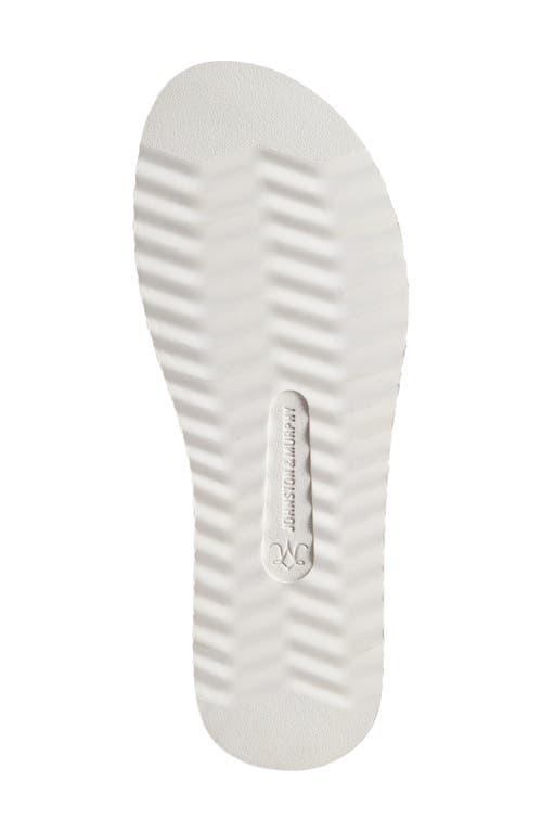 Johnston & Murphy Mitzi Perforated Venetian Loafer In Pewter Italian Metallic