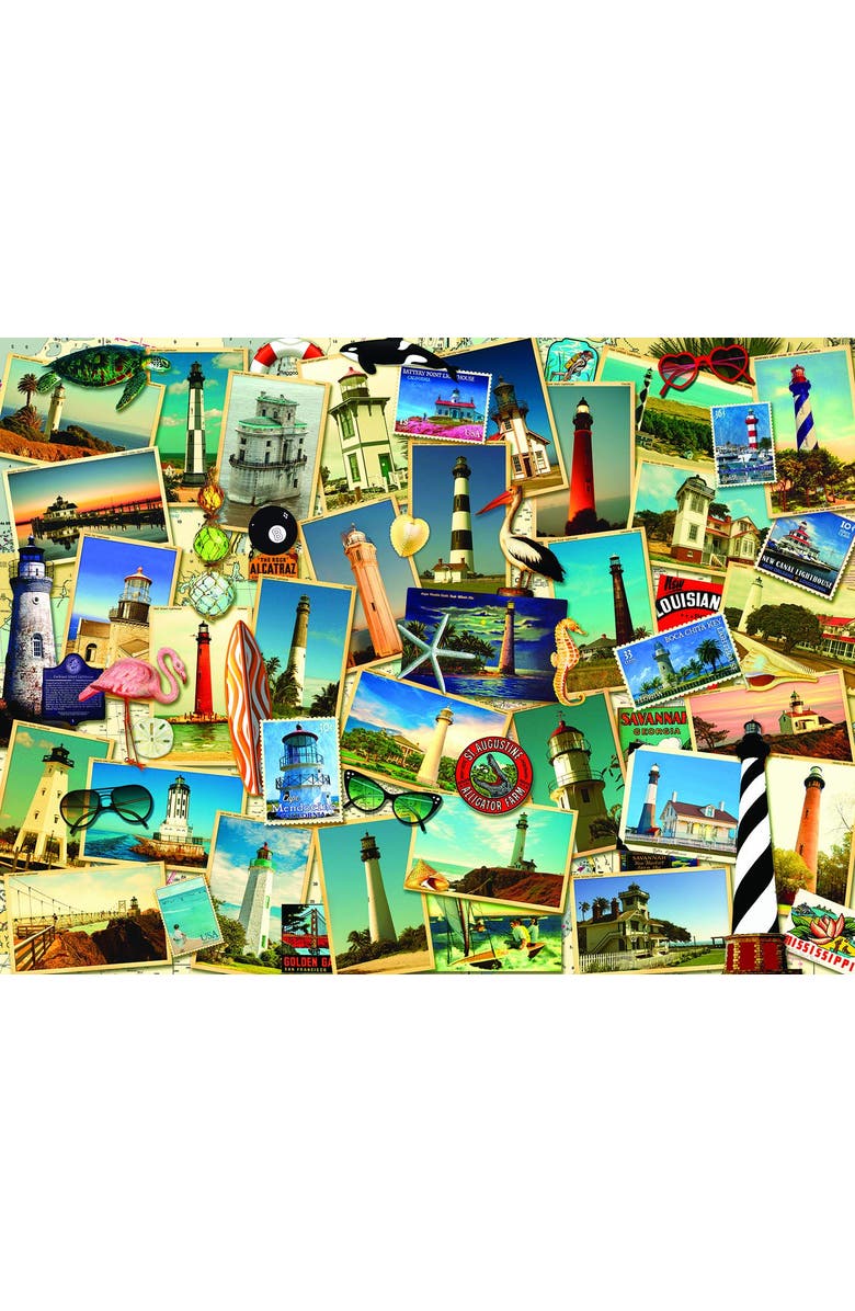 Sunsout Southern Lighthouses 1000 piece Jigsaw Puzzle for Adults, Alternate, color, Multicolor