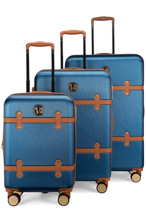 Grace 3 Piece Expandable Retro Luggage Set