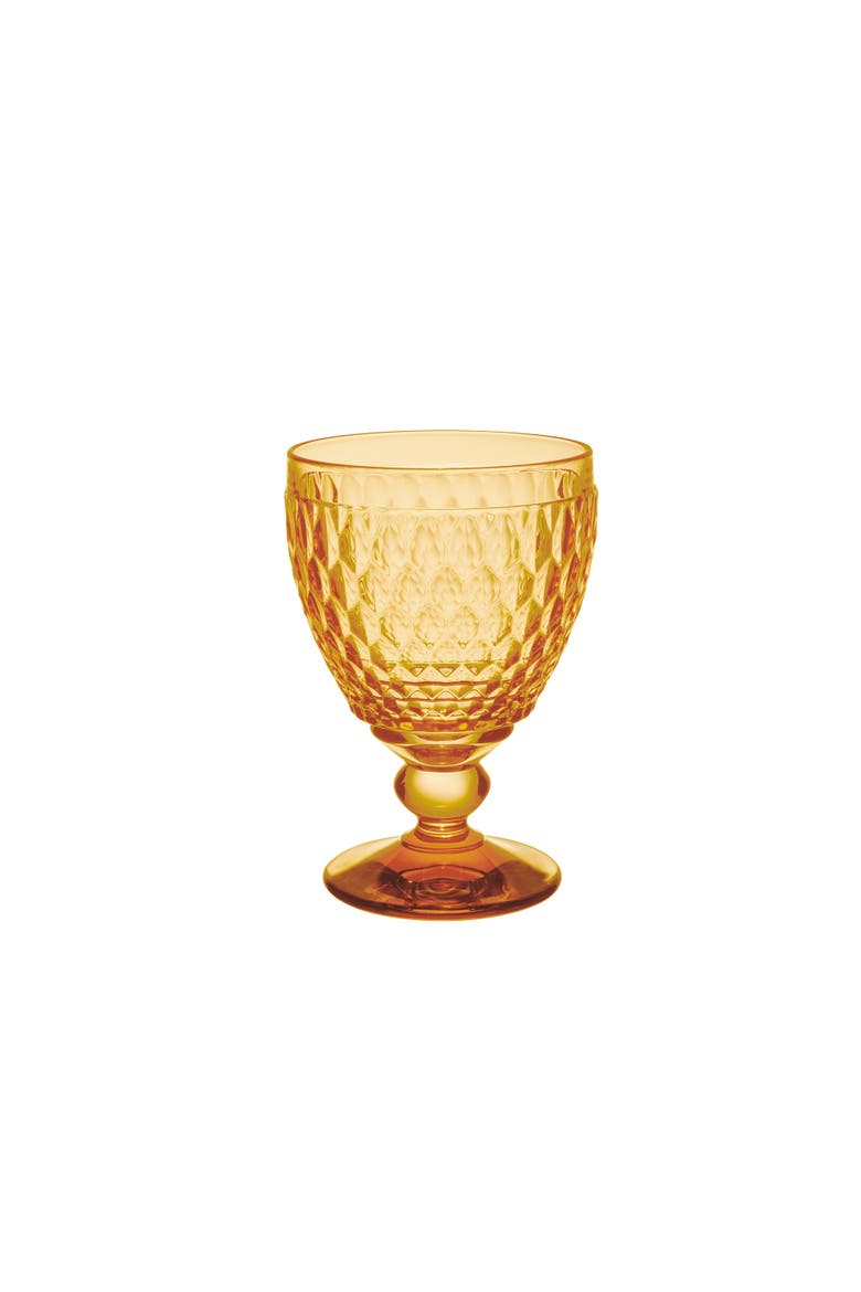 Boston Water Goblet Set of 4, Alternate, color, saffron