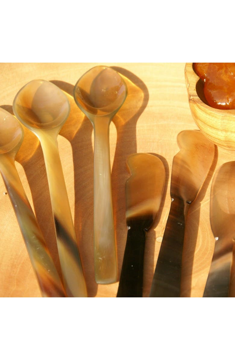Be Home Horn Teaspoons - Set of 4, Alternate, color, Brown