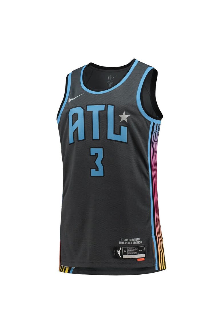 Women's Nike Chennedy Carter Black Atlanta Dream 2021 Rebel Edition Victory Player Jersey, Alternate, color, Black