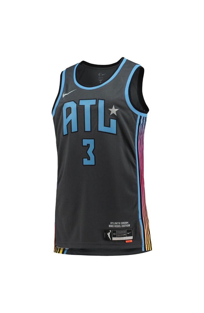Nike Women's Nike Chennedy Carter Black Atlanta Dream 2021 Rebel Edition Victory Player Jersey, Alternate, color, 