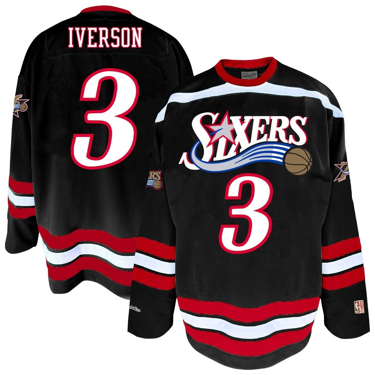 Mitchell & Ness Men's Mitchell & Ness Allen Iverson Black