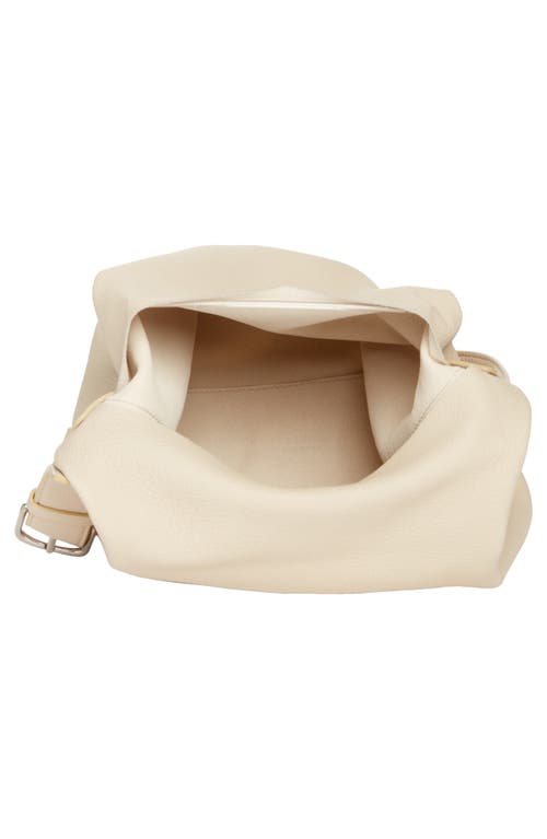 The Row Isa Leather Shoulder Bag In White