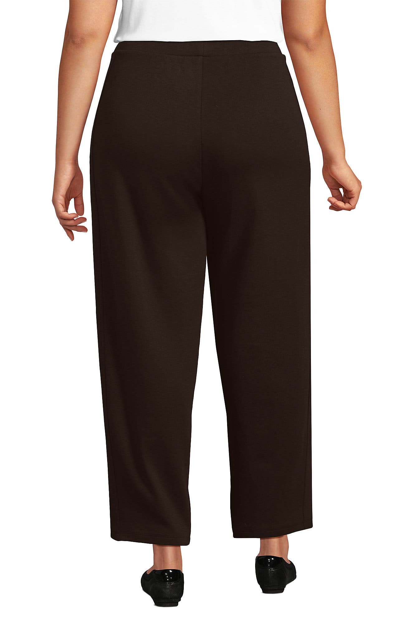 Plus Size Sport Knit High Rise Barrel Ankle Pants - image 4