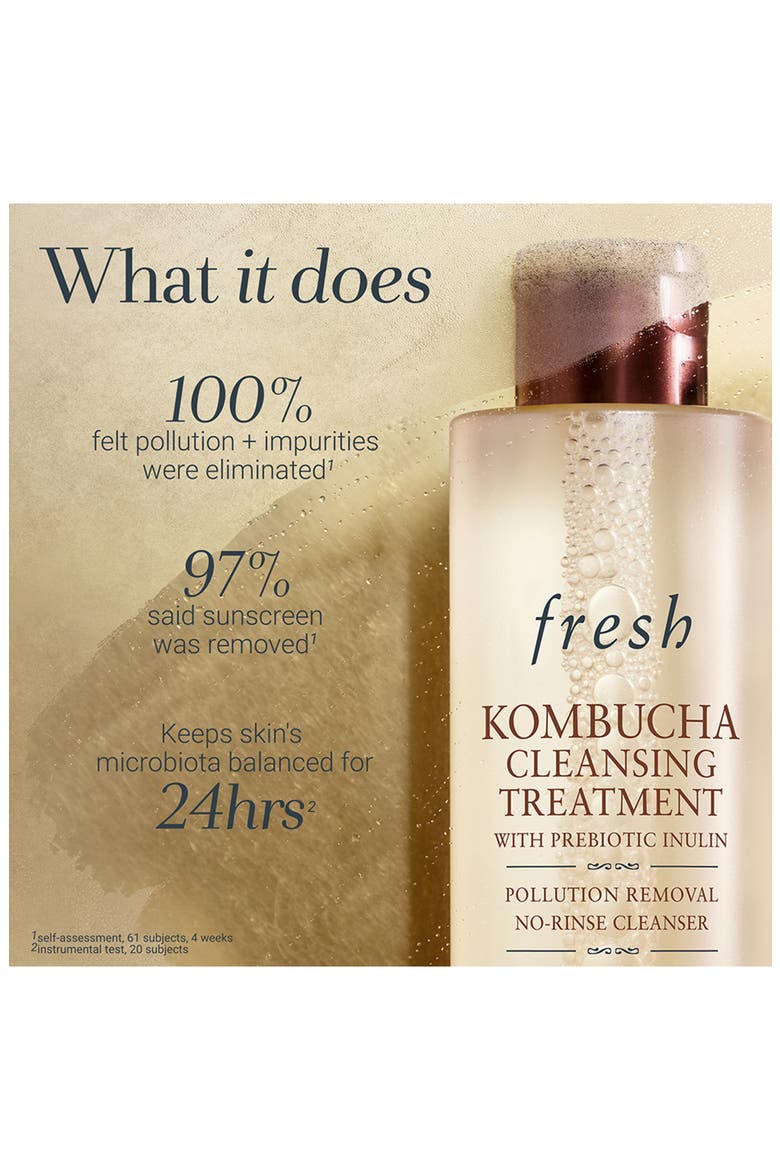 Kombucha Cleansing Treatment One-Step Cleanser with Prebiotic Inulin, Alternate, color, NO COLOR