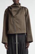 Rick Owens Scarf Flight Jacket