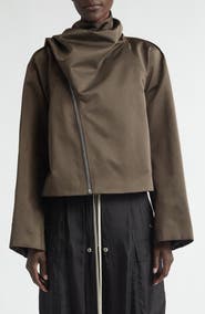 Rick Owens Scarf Flight Jacket