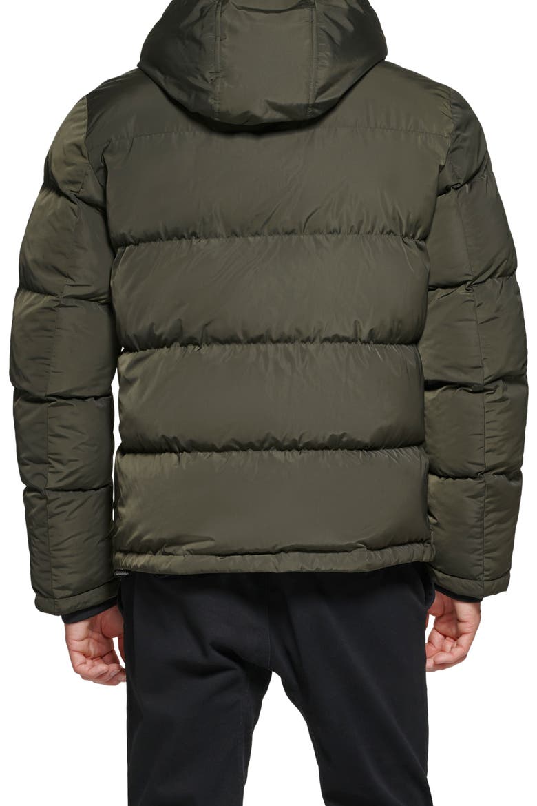 Hooded Puffer Jacket, Alternate, color, OLIVE