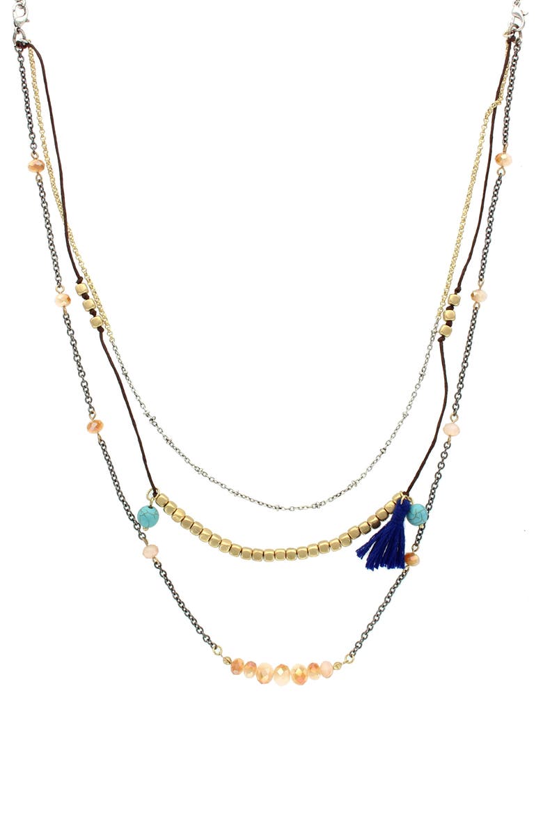 OLIVIA WELLES Kallee Layered Necklace, Main, color, 