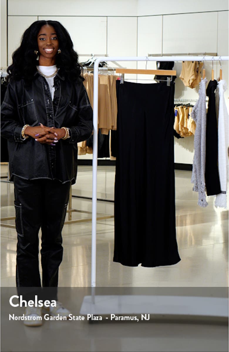 Satin Maxi Skirt, sales video thumbnail