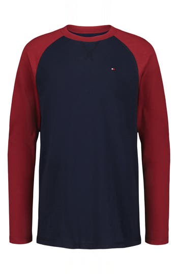 Tommy Hilfiger Kids' Long Sleeve Raglan T-shirt In Multi