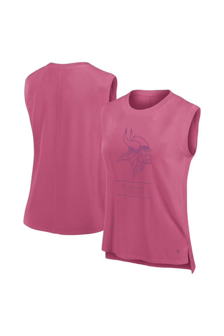 Women's Fanatics Pink Minnesota Vikings Studio Embrace Tank Top, Main, color, Pink