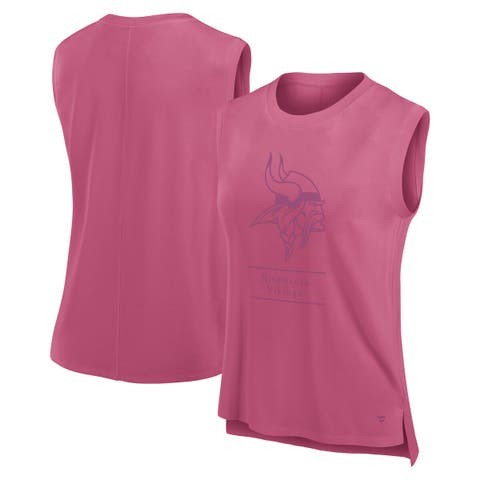 Women's Fanatics Pink Minnesota Vikings Studio Embrace Tank Top