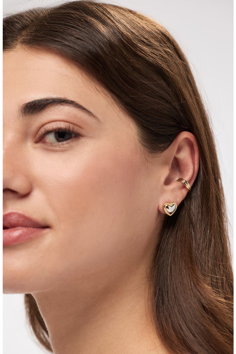 Stud Earrings - Lev Studs Two Tone, Alternate, color, Two-Tone