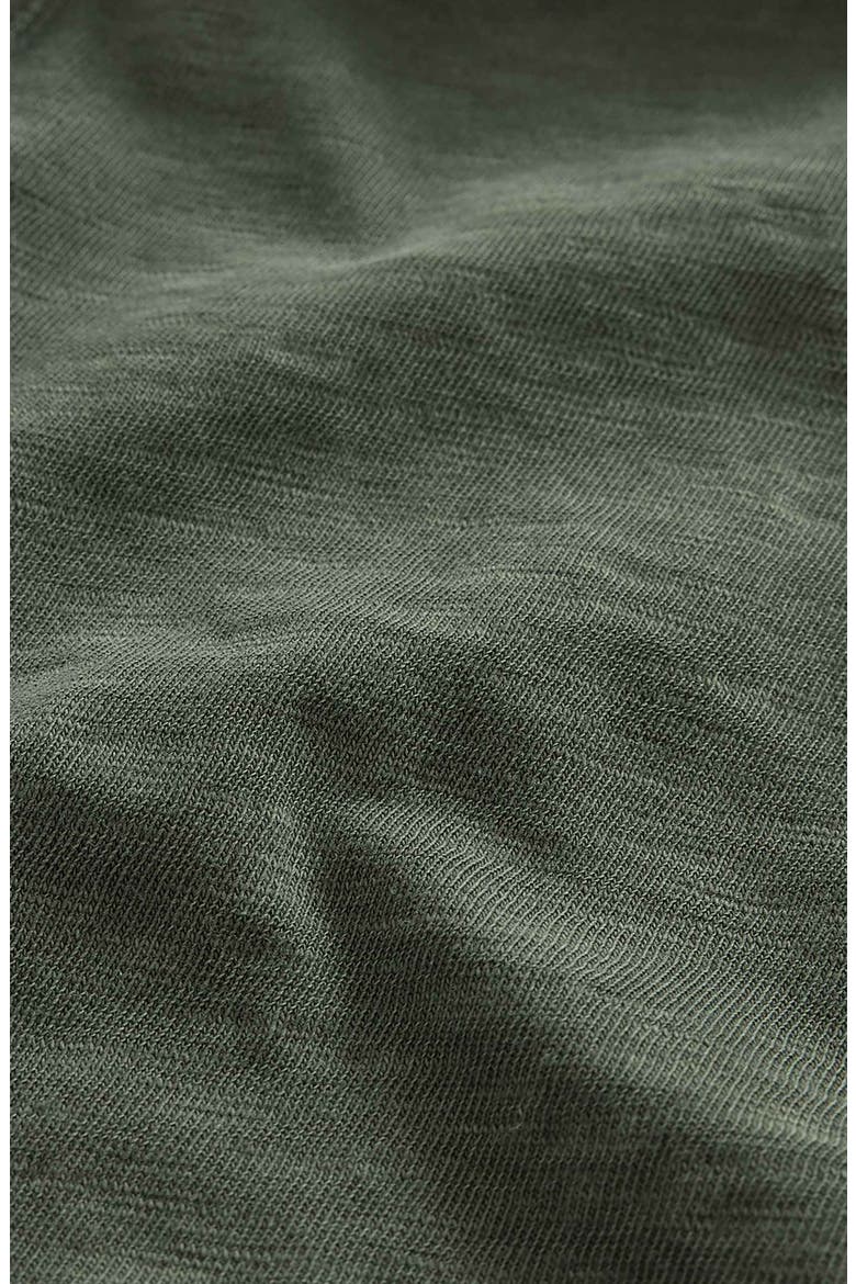Arvon Vintage Wash Slub Organic Cotton Snap-Up Western Shirt, Alternate, color, ARMY GREEN