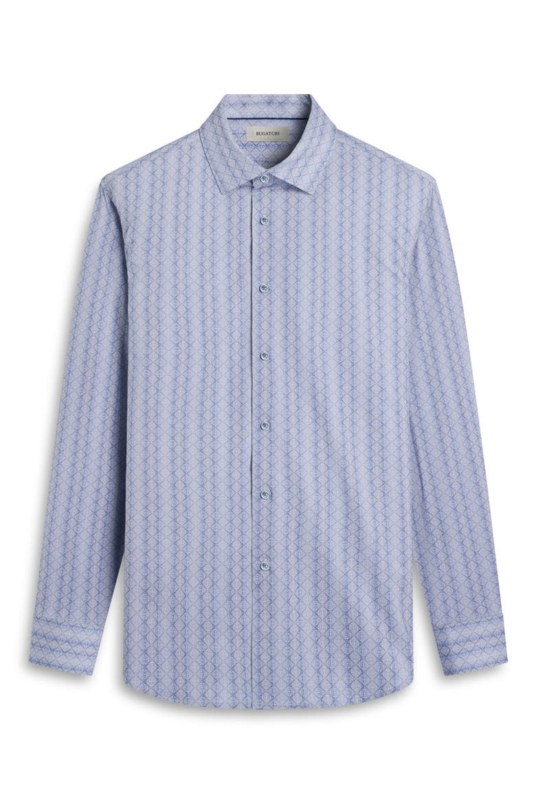 James OoohCotton® Mosaic Print Button-Up Shirt, Alternate, color, SAND