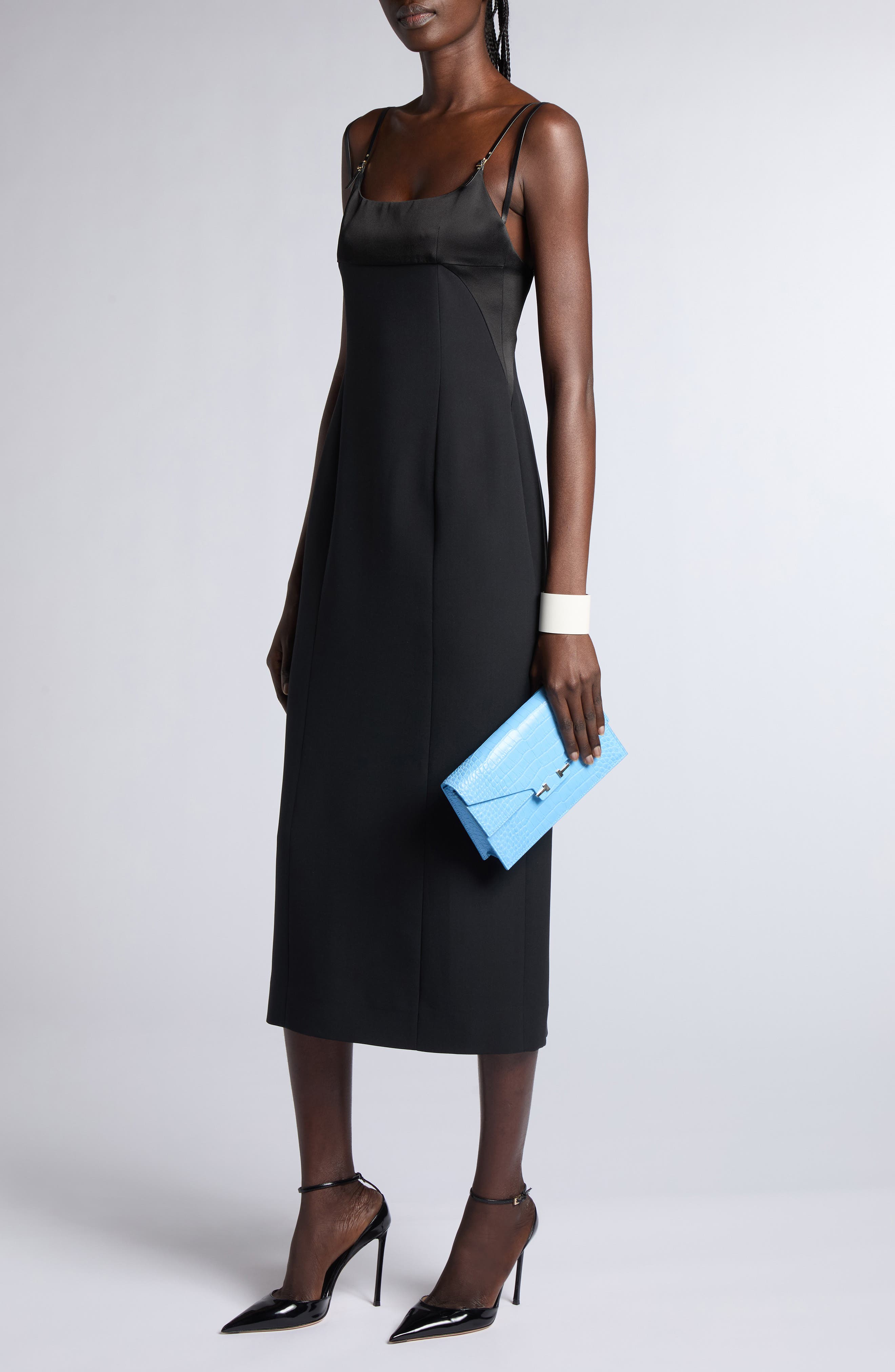 Silk & Wool Cady Cocktail Dress - image 2