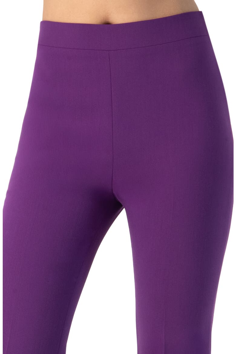 Flared Pants with Back Pleats, Alternate, color, Purple