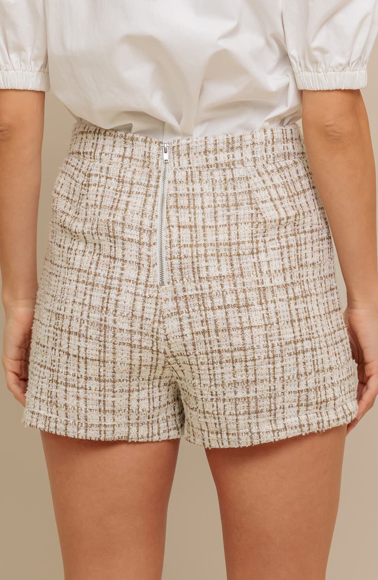 FLYING TOMATO Tweed Skort, Alternate, color, Cream