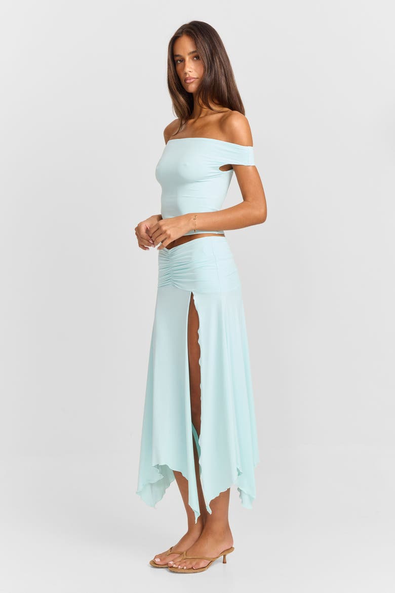 Chloe Midi Skirt, Alternate, color, Blue