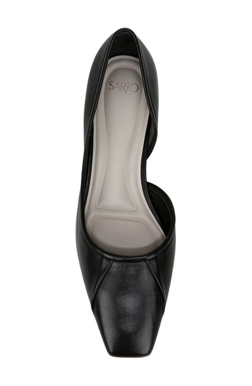 Shop Sarto By Franco Sarto Debrah Half D'orsay Flat In Black
