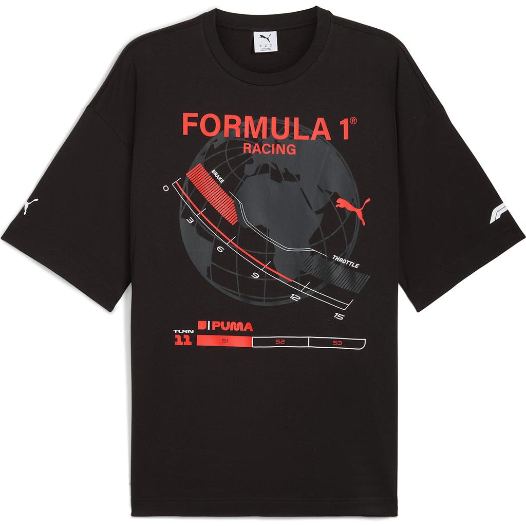 Puma Relaxed Formula 1® Graphic T-shirt In Black