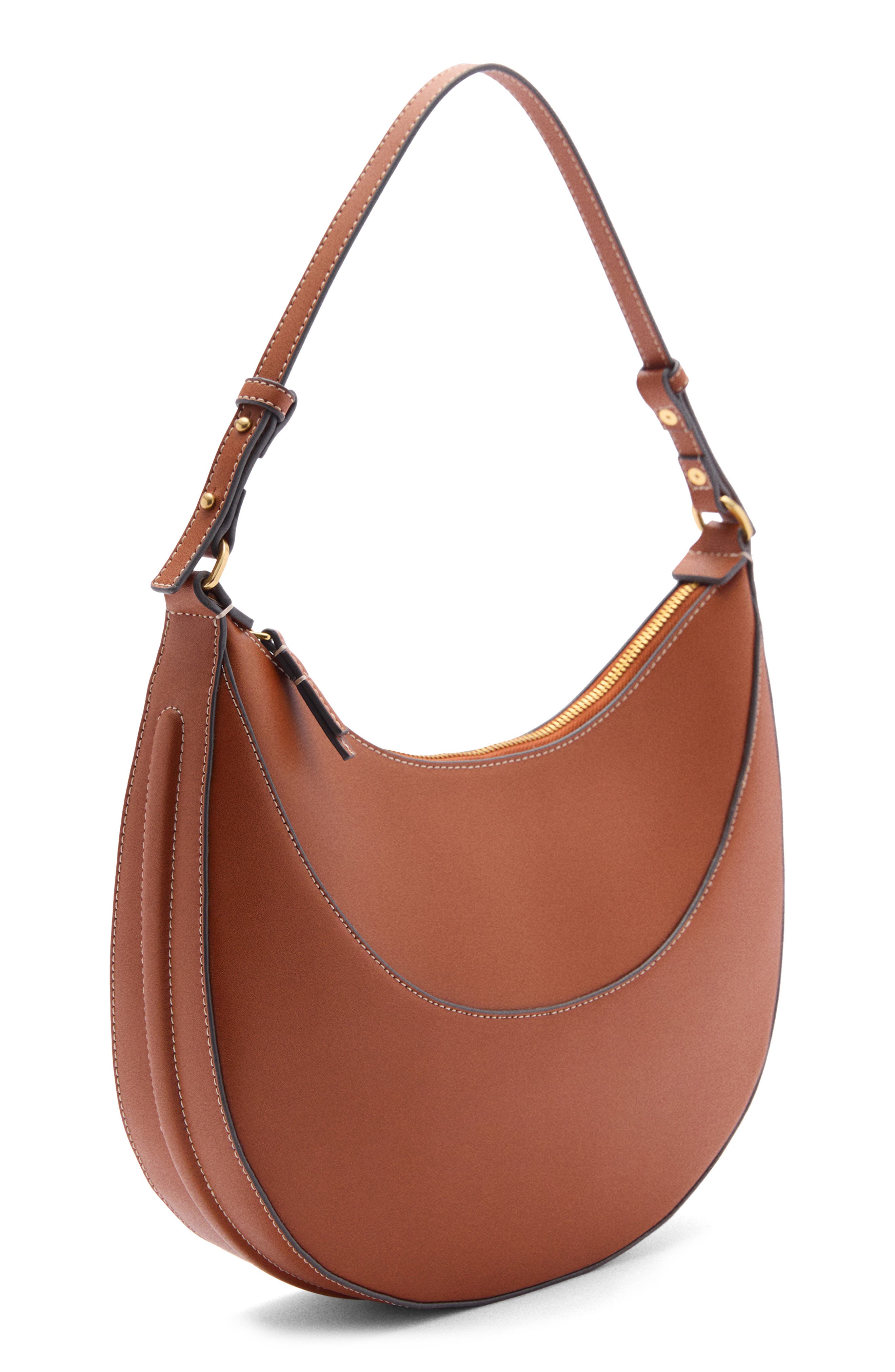 MANGO Faux Leather Shoulder Bag, Alternate, color, 