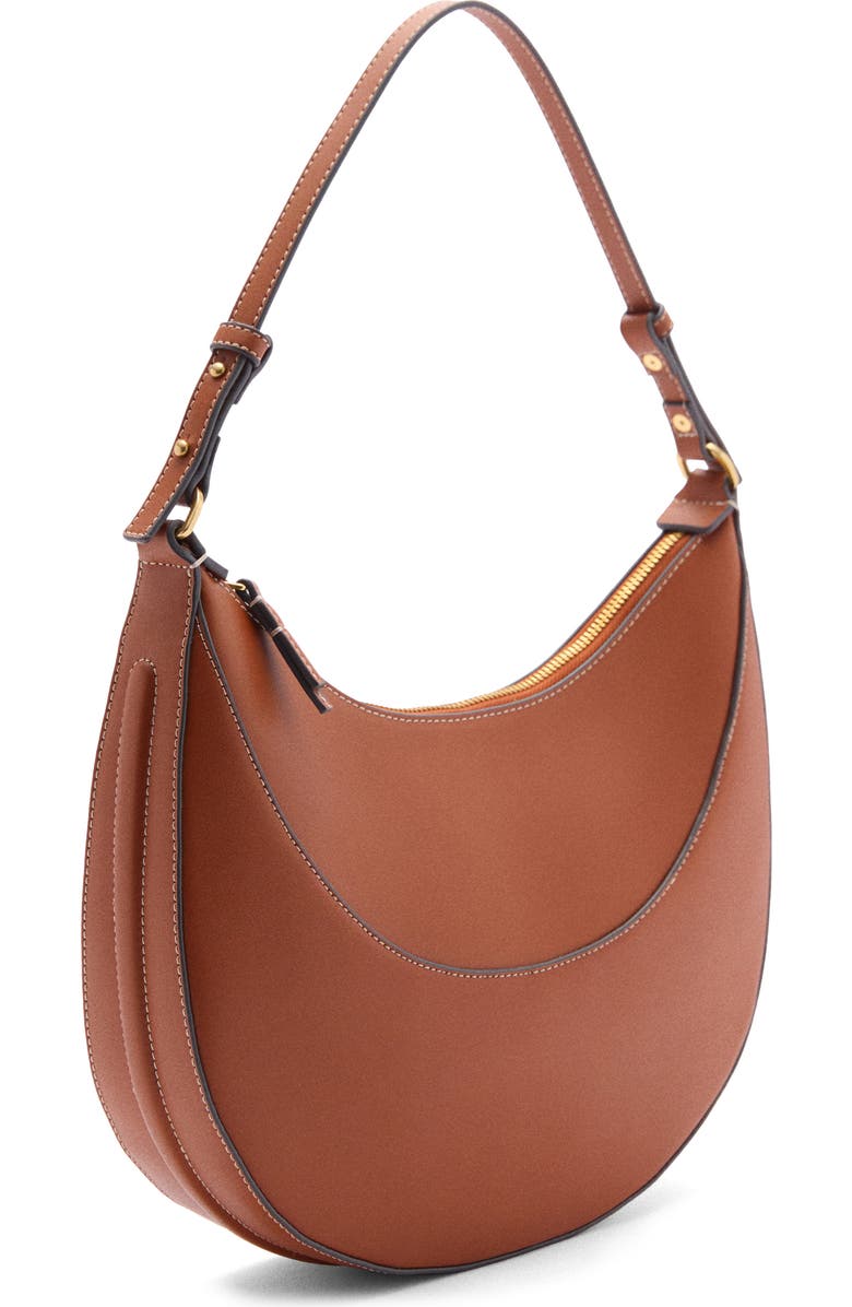 MANGO Faux Leather Shoulder Bag, Alternate, color,