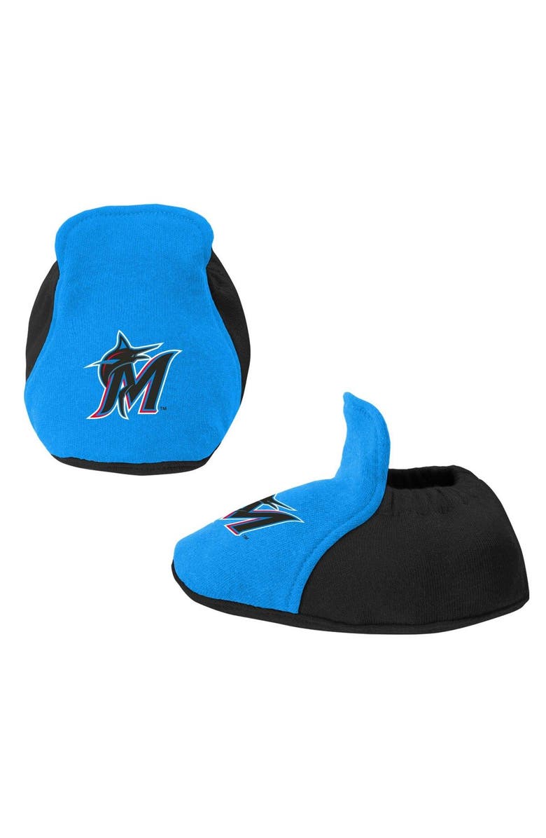 Outerstuff Newborn & Infant Black/Blue Miami Marlins Three-Piece Love of Baseball Bib Bodysuit & Booties Set, Alternate, color, Black