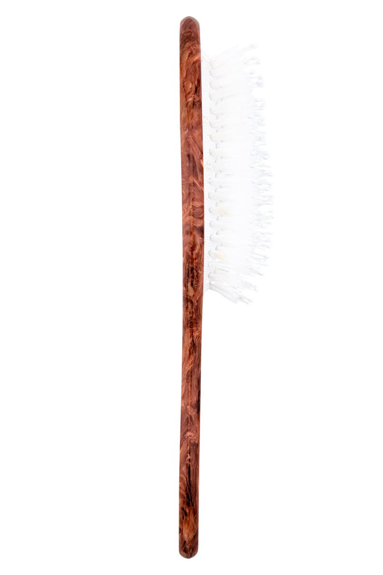 Hand Painted Mustang Amazing Hair Day Brush, Alternate, color, BROWN