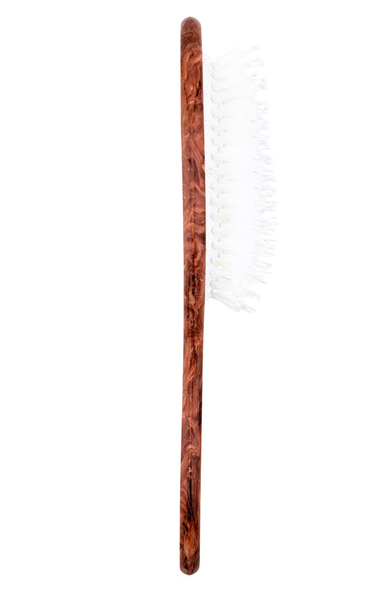 Solar Eclipse Hand Painted Mustang Amazing Hair Day Brush, Alternate, color, Brown