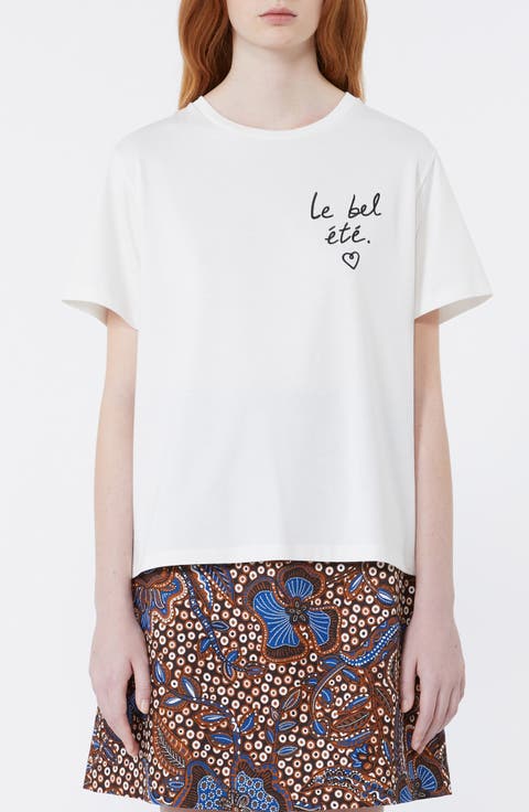 Bora Beautiful Summer Embroidered Graphic T-Shirt