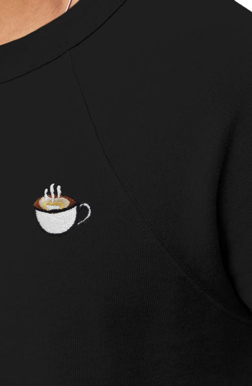 Dalix Cappuccino Fleece Sweatshirt In Black