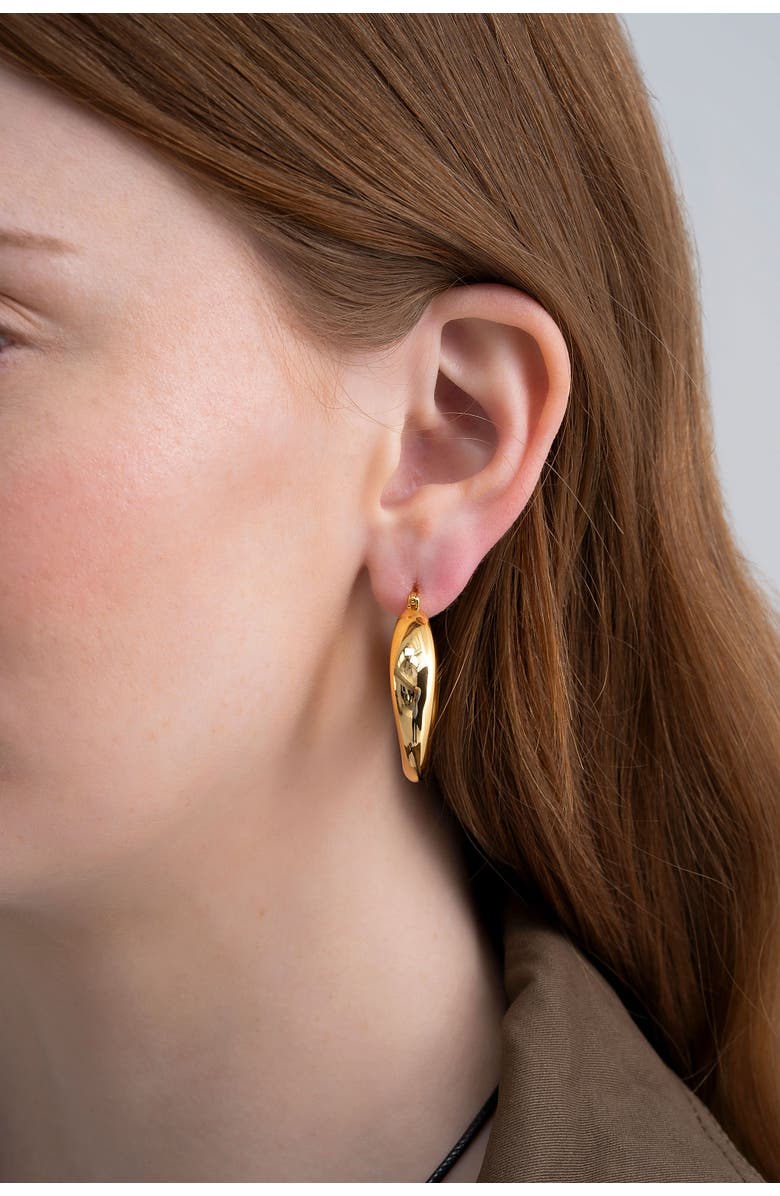 Zynnia Collective Cove Hoops, Alternate, color, Gold