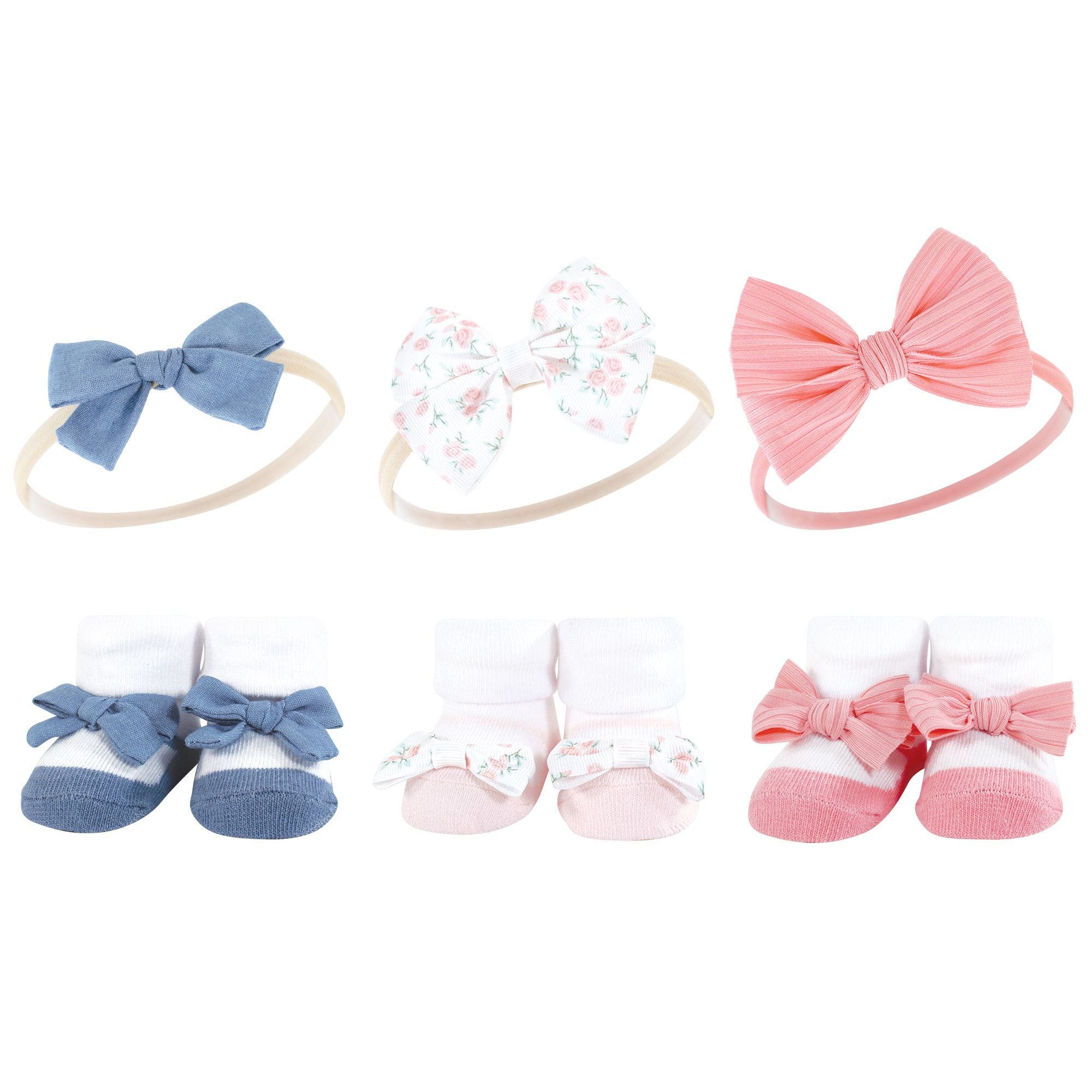 Pink Floral Chambray