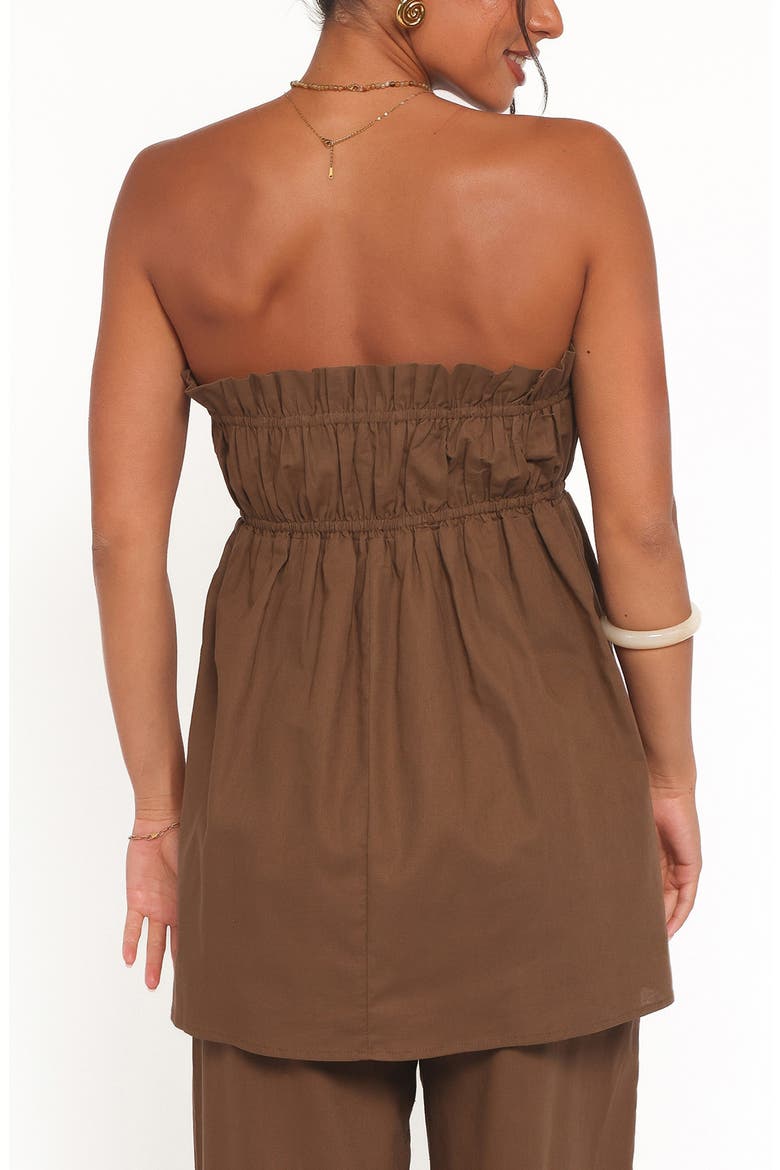 Ember Strapless Tunic Top, Alternate, color, BROWN