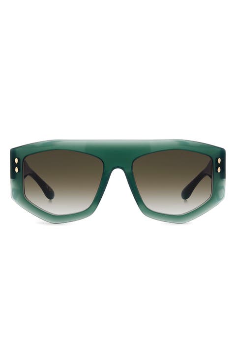56mm Rectangular Sunglasses