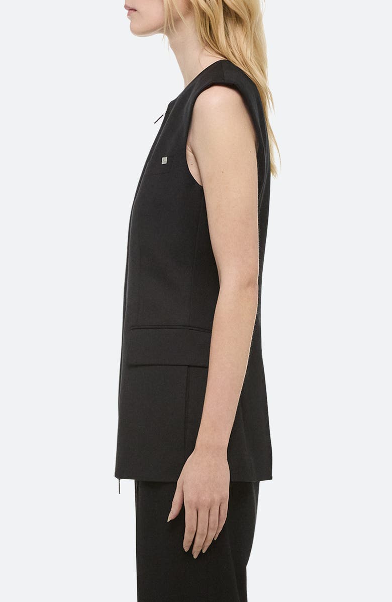 Helmut Lang Zip-Up Wool Vest, Alternate, color,