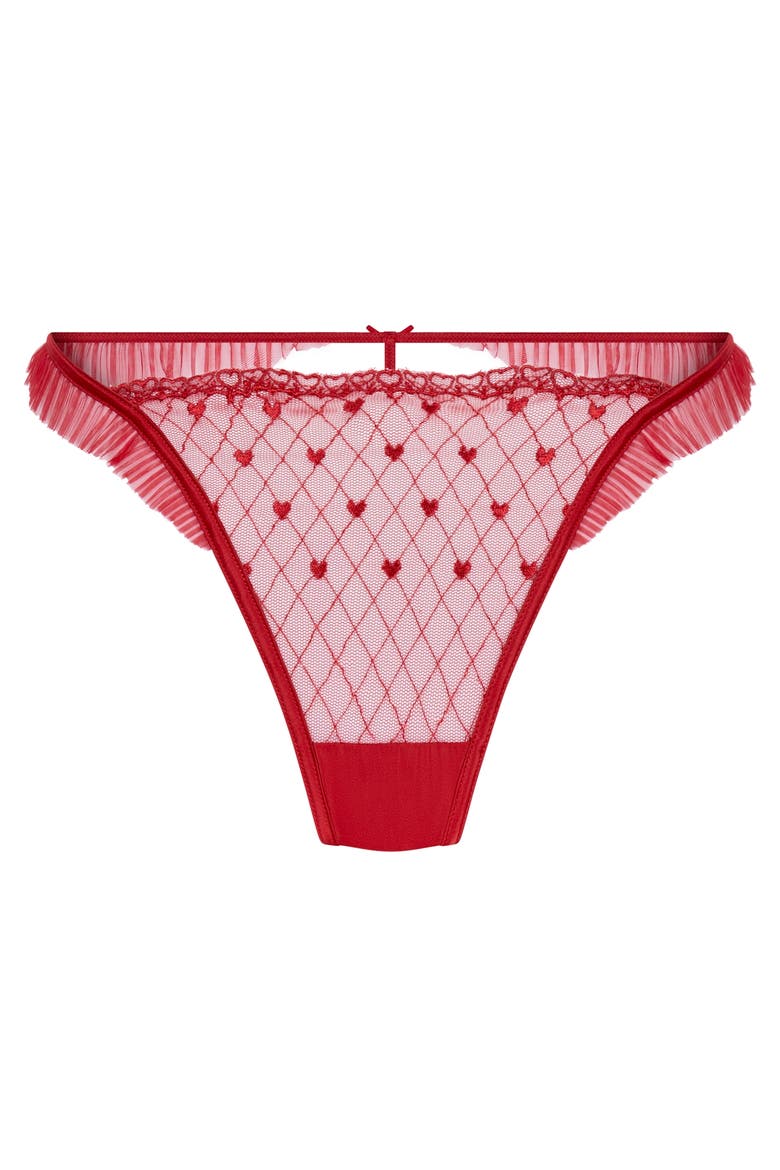 Cordelie Highleg Thong, Alternate, color, Chili Pepper