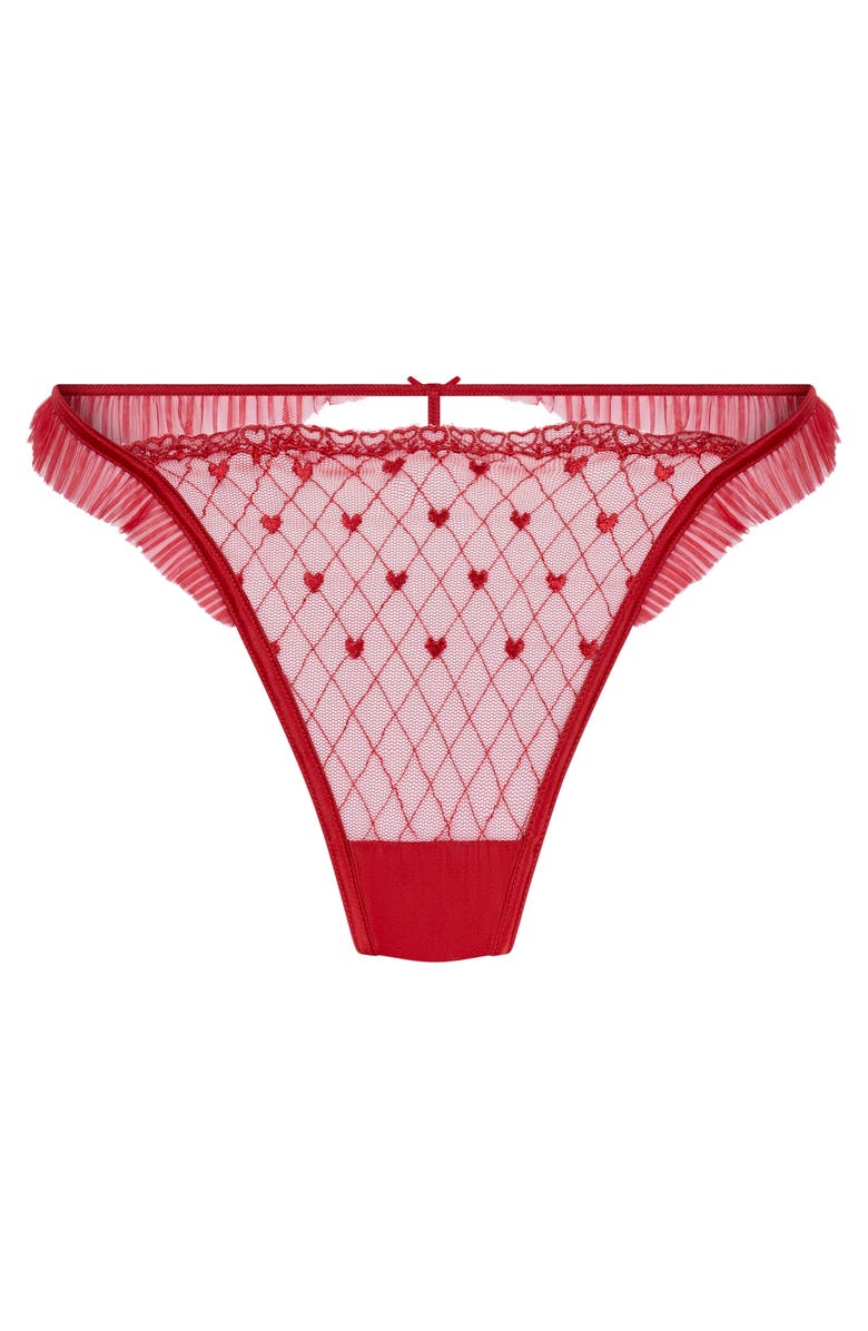 Hunkemöller Cordelie Highleg Thong, Alternate, color, Chili Pepper