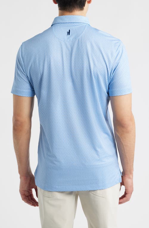 Johnnie-o Coupe Performance Jersey Polo In Blue