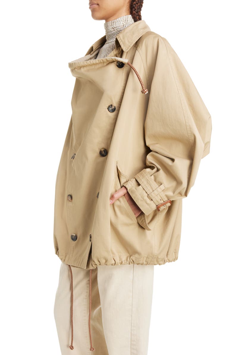 Isabel Marant Dusika Cotton Trench Jacket, Alternate, color,